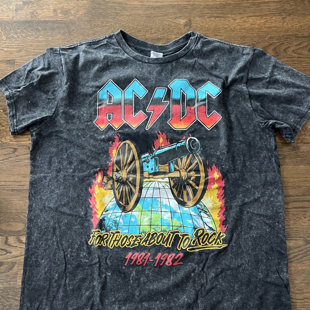 AC/DC Black Graphic T-Shirt